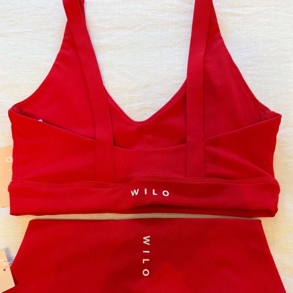 Brand New Wilo The Label Ribbed 7/8 Leggings & Sport Bra Set - Size Medium - Picture 8 of 8